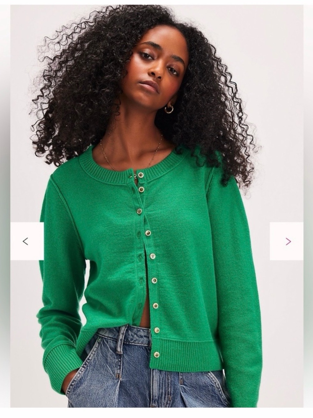Free People Nocturnal Cardigan in Jade XS